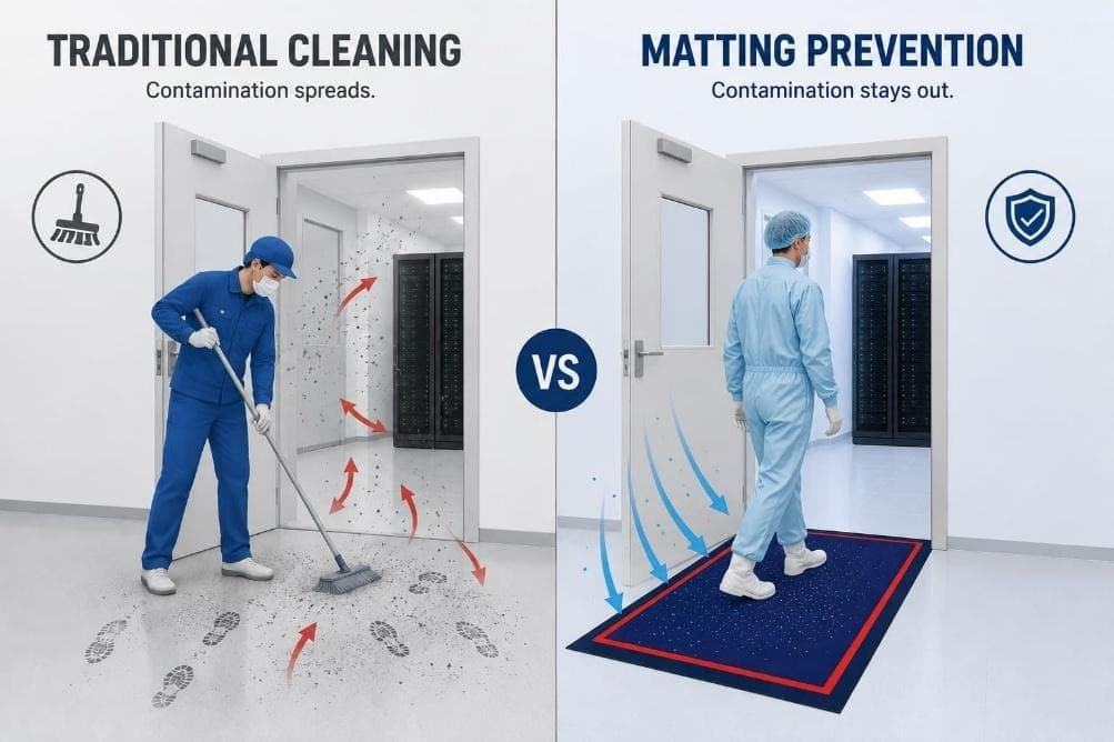Traditional Cleaning vs Matting Prevention Comparison