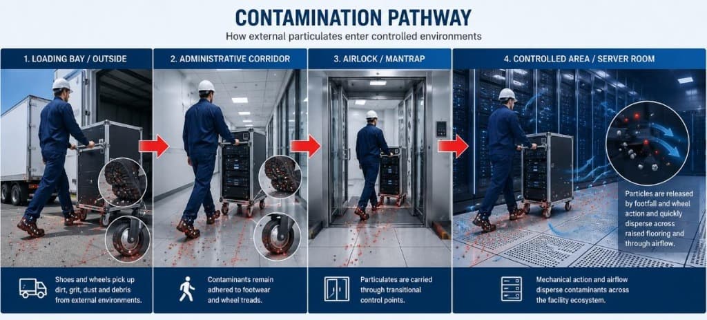 Contamination Pathway - How external particulates enter controlled environments