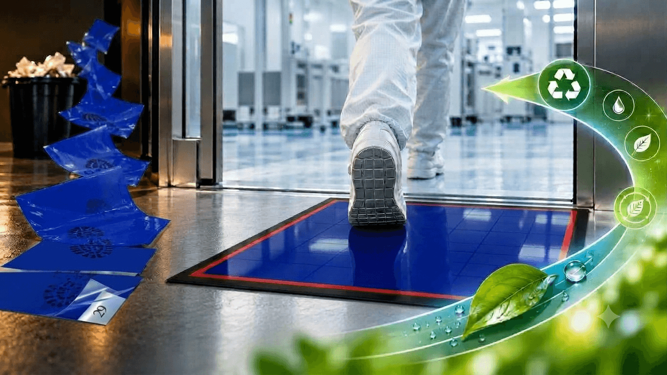 Reusable Cleanroom Matting and ESG: How Entryway Mats Cut Scope 3 Waste in Life Sciences